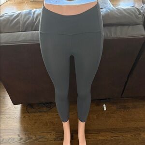 lululemon athletica Grey High-Rise Crop Leggings